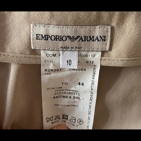 NWT Emporio Armani kaki skirt size 10 - Picture 3 of 5